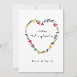 Liebe Urlaubswünsche mit Personalisierung Feiertagskarte