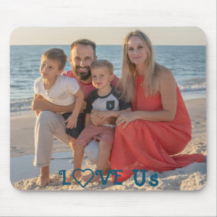 "LIEBE US" Foto PERSONALISIEREN Mousepad
