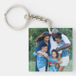 "LIEBE US" Foto Schlüsselanhänger