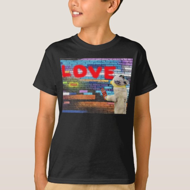 Liebe USA Graffiti wall art. T - Shirt (Vorderseite)