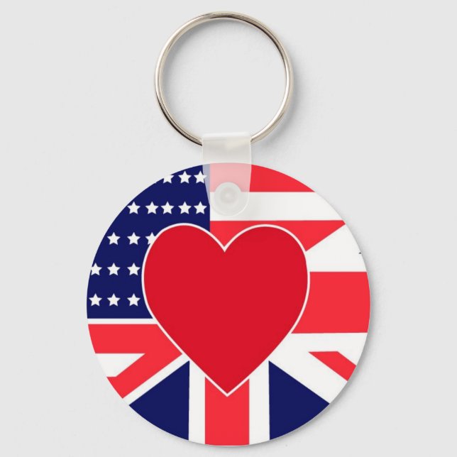 LIEBE USA/UK SCHLÜSSELANHÄNGER (Vorderseite)