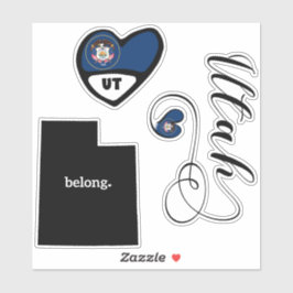 Liebe Utah, Blatt Die Aufkleber schneiden