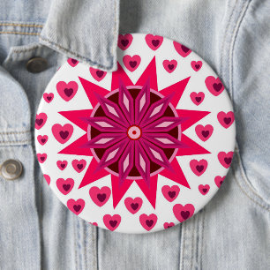 LIEBE VALENTINE, GEBURTSPARTEIENGESCHENKE MIT HERZ BUTTON