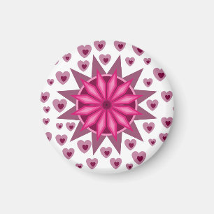 LIEBE VALENTINE, GEBURTSPARTEIENGESCHENKE MIT HERZ MAGNET
