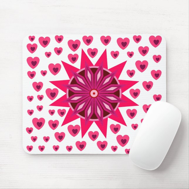 LIEBE VALENTINE, GEBURTSPARTEIENGESCHENKE MIT HERZ MOUSEPAD (Mit Mouse)