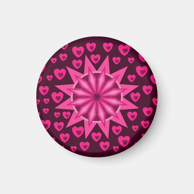 LIEBE VALENTINE, GEBURTSTAGSGESCHENKE MIT HERZEN MAGNET (Vorne)