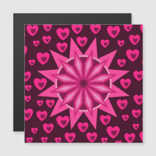 LIEBE VALENTINE, GEBURTSTAGSGESCHENKE MIT HERZEN MAGNETKARTE