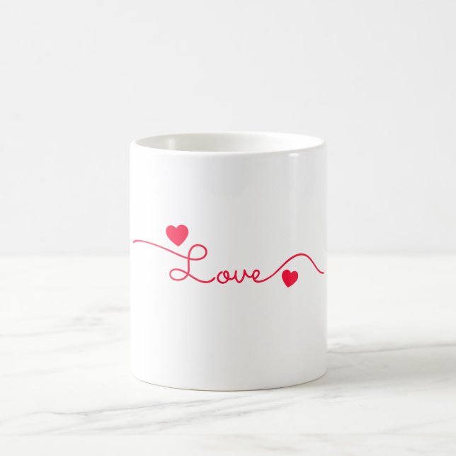 Liebe Valentine Kaffeetasse (Mittel)