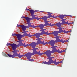 Liebe Valentine Wrapping Paper Geschenkpapier