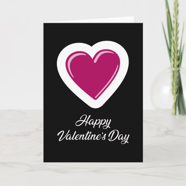 Liebe Valentine's Day Heart Couples Funny Gift Ide Karte (Vorderseite)