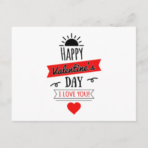 Liebe Valentine's Day Heart Paare Niedlich Funny G Postkarte