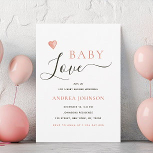 Liebe Valentine's Day Kinderdusche Einladung