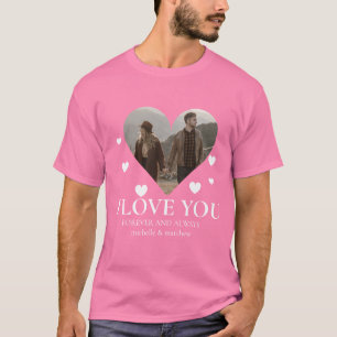 Liebe valentine's day Personalisierten Paare Foto T-Shirt