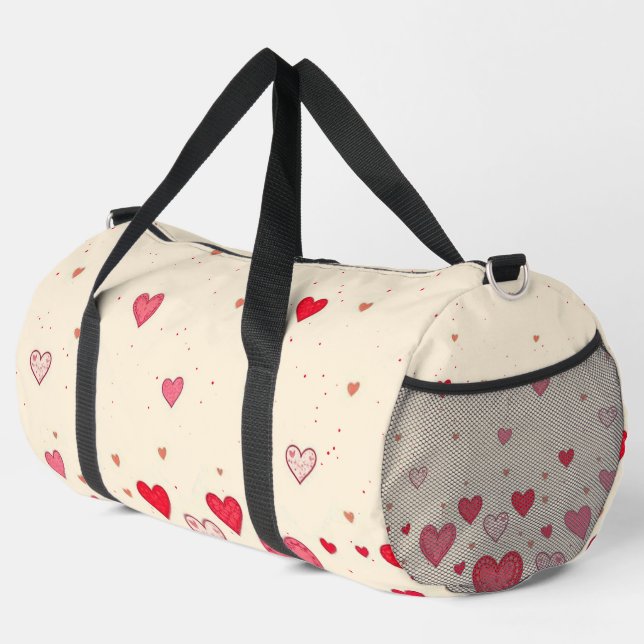 Liebe Valentines Hearts Wedding - Duffel Bag Duffle Bag (Rechte Ecke)