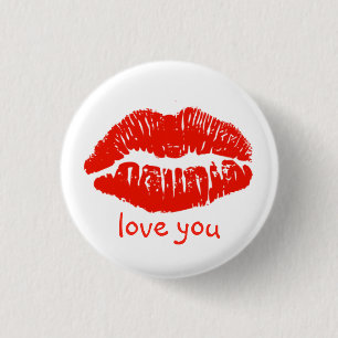 Liebe Valentinschaltfläche Button