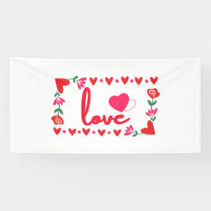 Liebe Valentinstag 4x8 Vinyl Banner