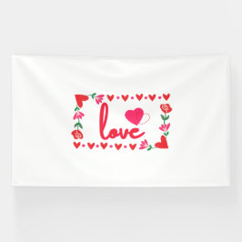 Liebe Valentinstag 6x10 Vinyl Banner