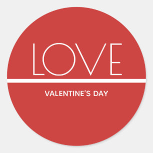 Liebe Valentinstag   Aufkleber