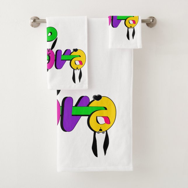 Liebe, Valentinstag Badhandtuch Set (Insitu)