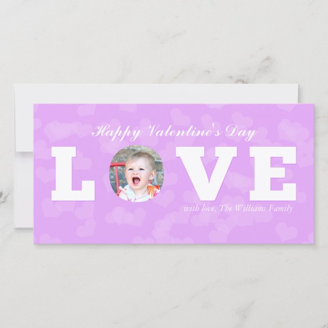 LIEBE | Valentinstag Feiertagskarte (Vorderseite)