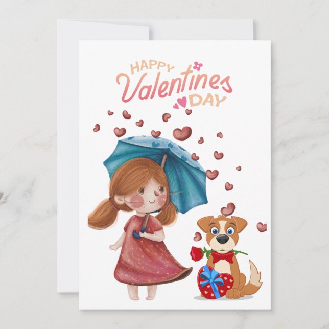 Liebe, Valentinstag Feiertagskarte (Vorderseite)