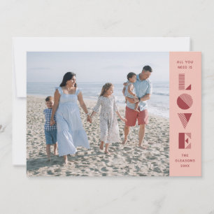 Liebe Valentinstag Fotokarte - Pfirsich Einladung