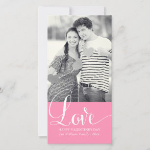 Liebe Valentinstag Fotokarten Feiertagskarte