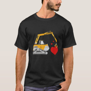 Liebe-Valentinstag für den Bau von LKWs Kinder Jun T-Shirt