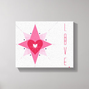 LIEBE Valentinstag Geschenke Special Jemand selbst Leinwanddruck