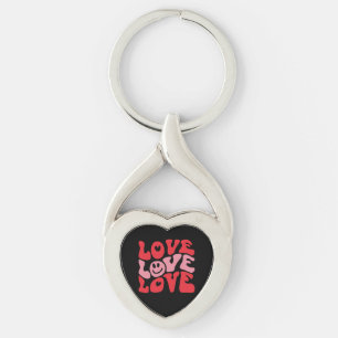 Liebe Valentinstag Groovy Lustiger Feiertag Schlüsselanhänger