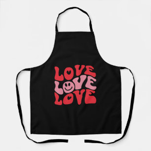 Liebe Valentinstag Groovy Lustiger Feiertag Schürze