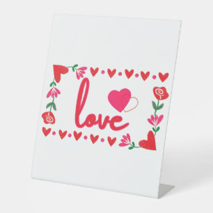 Liebe Valentinstag Himmelsschild Sockelschild