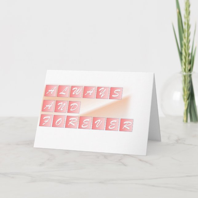 Liebe/Valentinstag-Karte Feiertagskarte (Vorderseite)