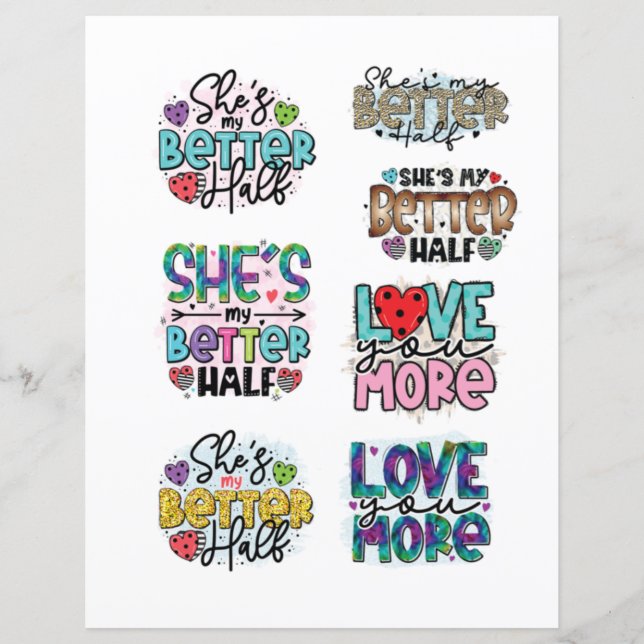 Liebe Valentinstag Romantische Scrapbook-Elemente (Vorderseite)