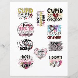 Liebe Valentinstag Romantische Scrapbook-Elemente