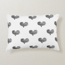 Liebe Valentinstag Schwarzes Herz Sketch