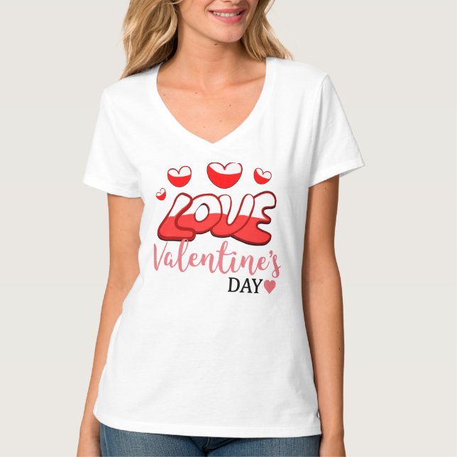 Liebe Valentinstag T - Shirt (Vorderseite)
