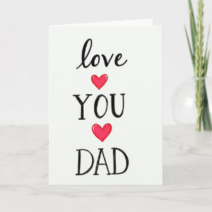 Liebe Vater Einfache Kunstkarte Karte