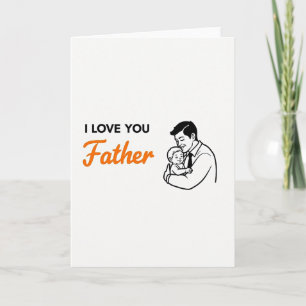 Liebe Vater Einfache Kunstkarte Karte