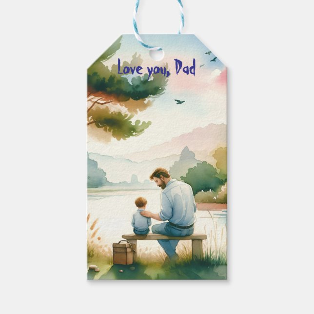 Liebe, Vater Geschenkanhänger (Vorderseite)