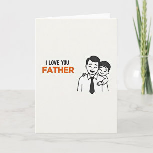 Liebe Vater Grußkarte Karte