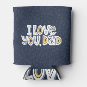 Liebe Vater: Helles Typografie Zitat. Dosenkühler