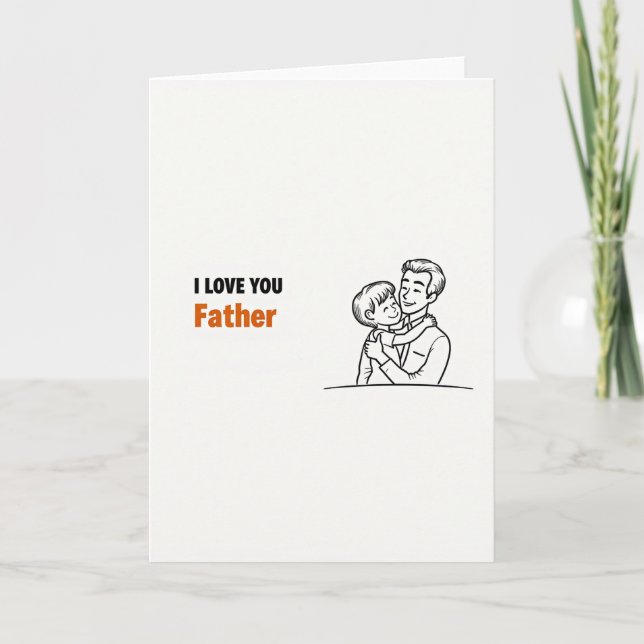 Liebe Vater Kunstkarte Karte (Vorderseite)