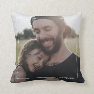 Liebe Vater Minimalistische Foto Vatertagsgeschenk Kissen