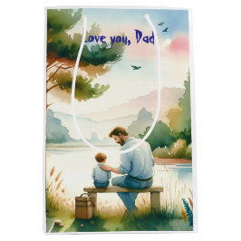 Liebe, Vater Mittlere Geschenktüte