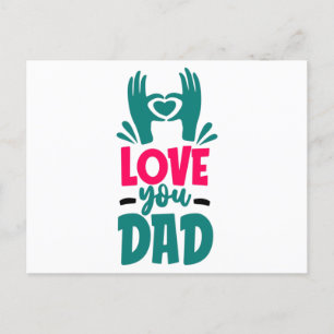 Liebe Vater Postkarte