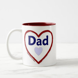 Liebe Vater Zweifarbige Tasse