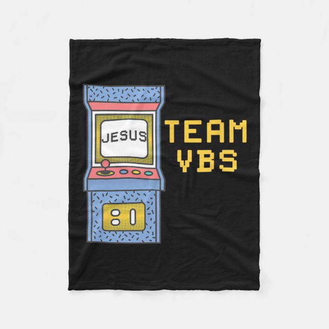 Liebe Vbs 2024 Video Game Vacation Bible School Re Fleecedecke (Vorderseite)