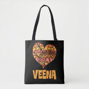 Liebe Veena Orange Mandala Herzliche indische Musi
