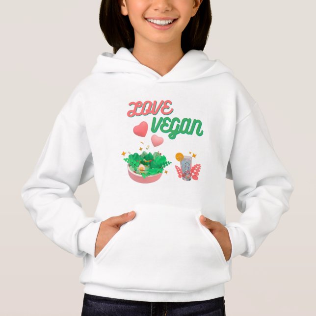 Liebe vegan hoodie (Vorderseite)